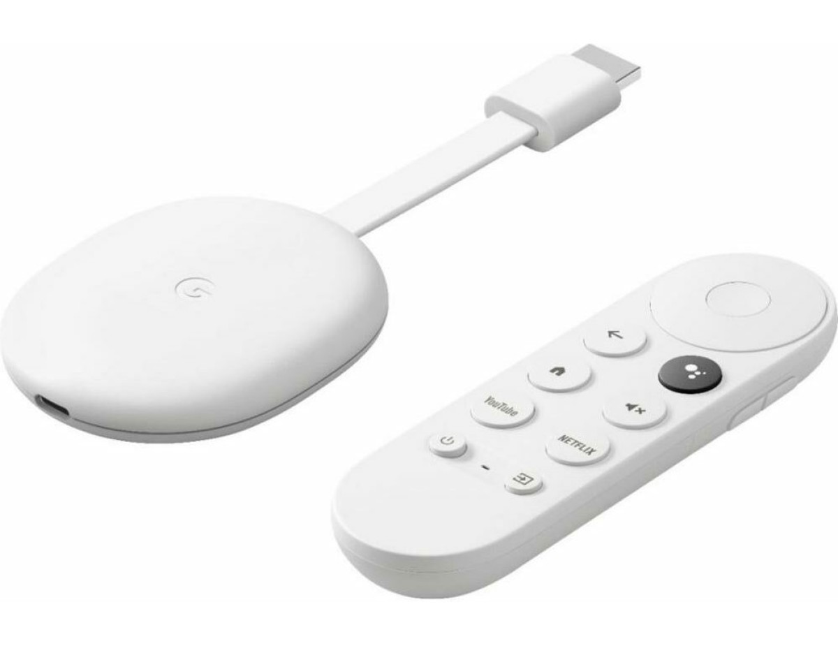 Google Smart TV Stick Chromecast with Google TV 4K UHD με Bluetooth / Wi-Fi / HDMI και Google Assistant Snow