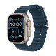 Apple Watch Ultra 2 Ocean Band Titanium 49mm Αδιάβροχο με eSIM και Παλμογράφο (Blue Ocean Band)