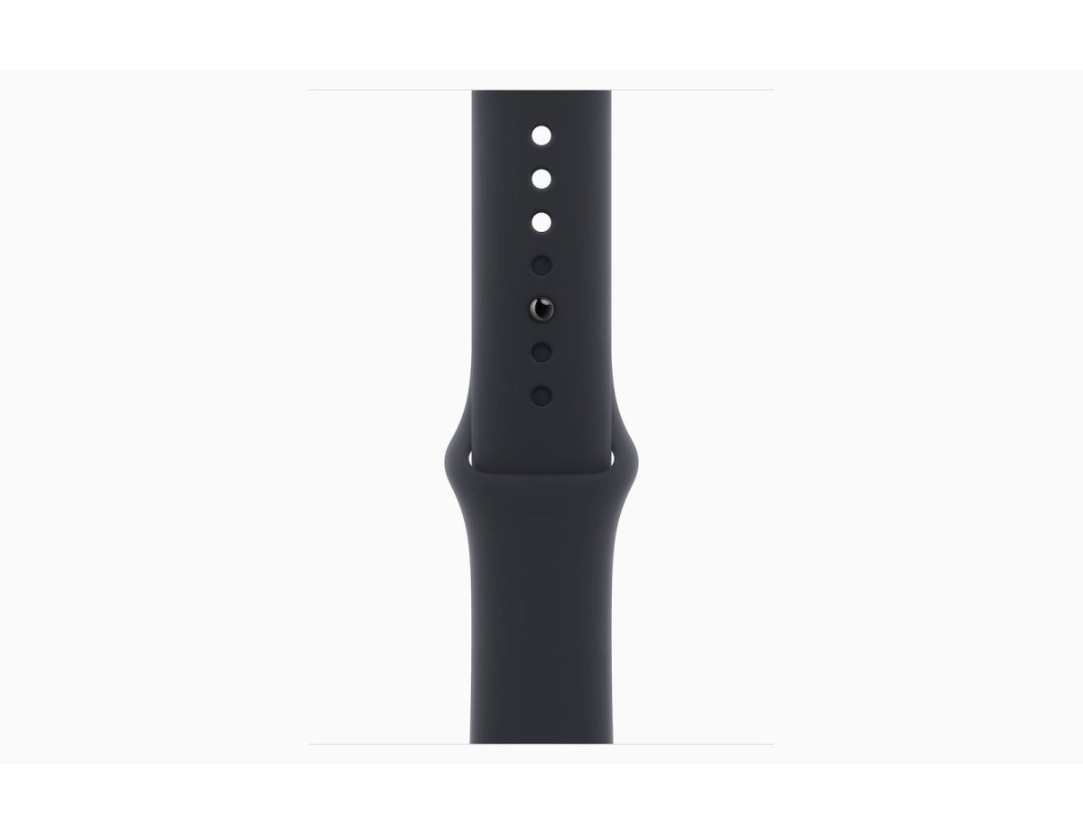 Apple Watch Series 9 Aluminium 45mm Αδιάβροχο με Παλμογράφο (Midnight με Midnight Sport Band (S/M))