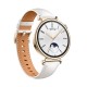 Huawei Watch GT 4 Stainless Steel 41mm Αδιάβροχο με Παλμογράφο (White Leather Strap)