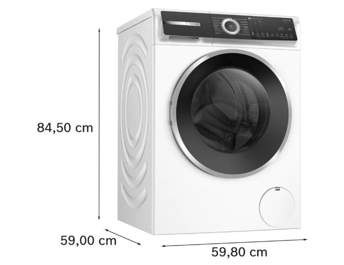 Bosch Πλυντήριο Ρούχων 10kg με Ατμό 1600 Στροφών WGH2560LGR