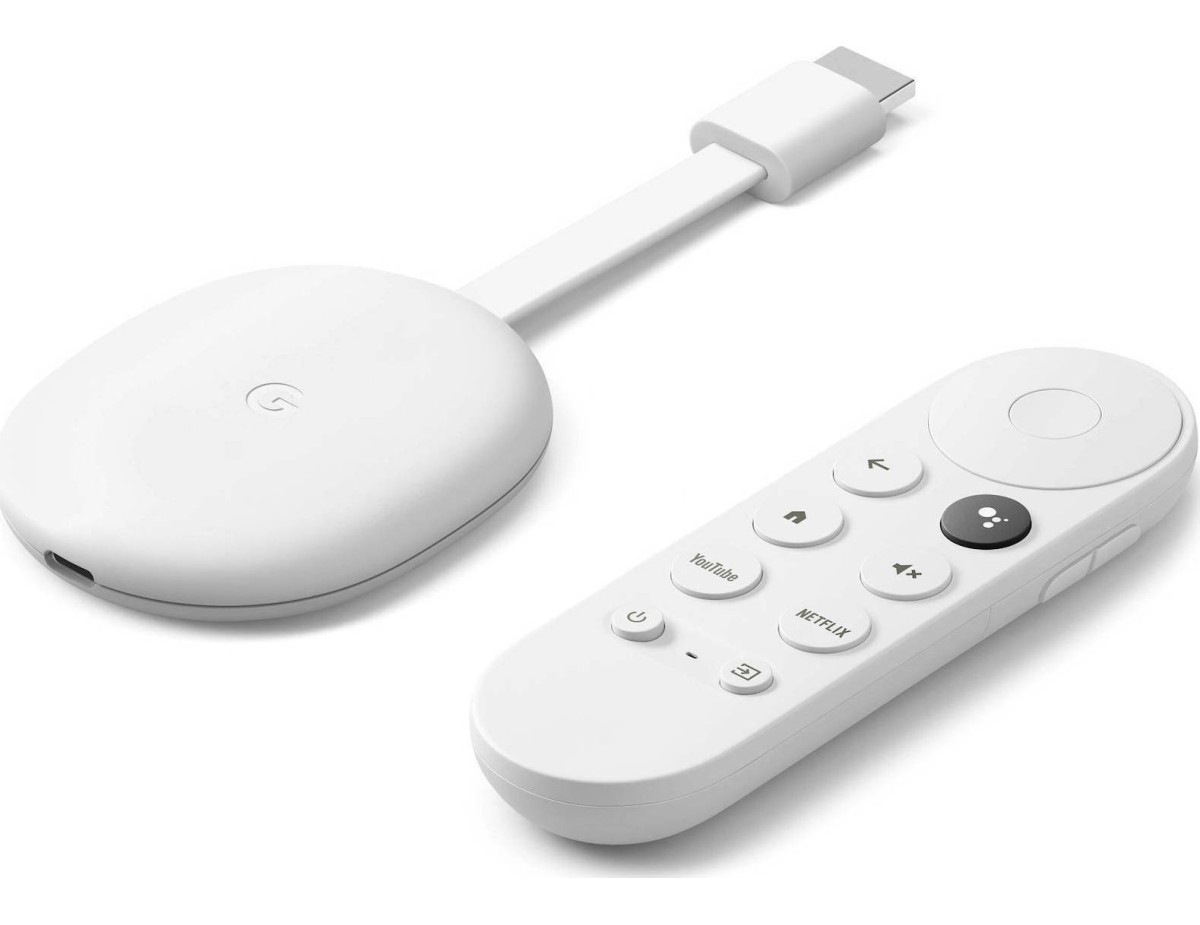 Google Smart TV Stick Chromecast with Google TV 4K UHD με Bluetooth / Wi-Fi / HDMI και Google Assistant Snow