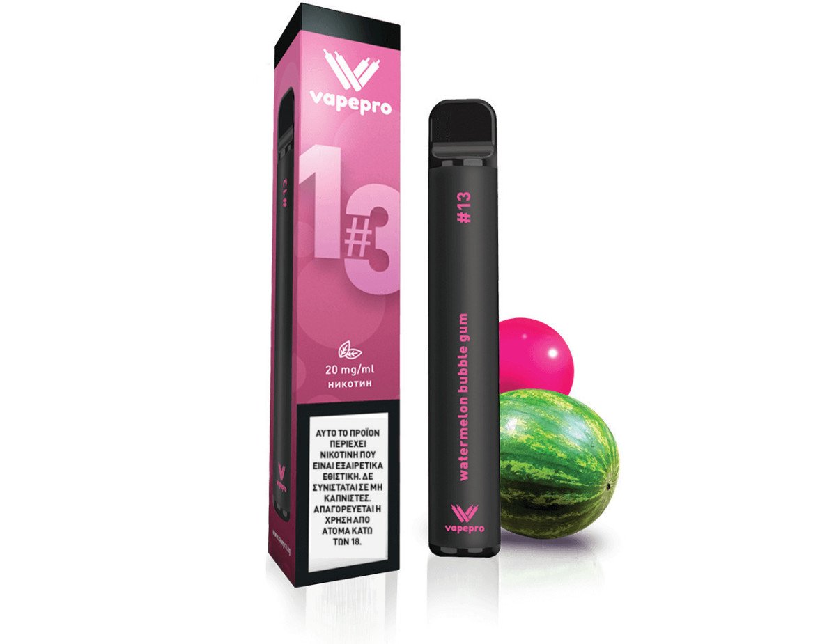 Vapepro Watermelon Bubblegum Disposable Pen Kit 2ml με Ενσωματωμένη Μπαταρία 20mg