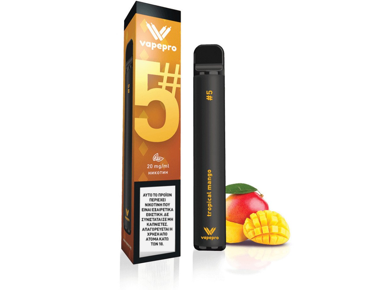 Vapepro Tropical Mango Disposable Pen Kit 2ml με Ενσωματωμένη Μπαταρία 20mg